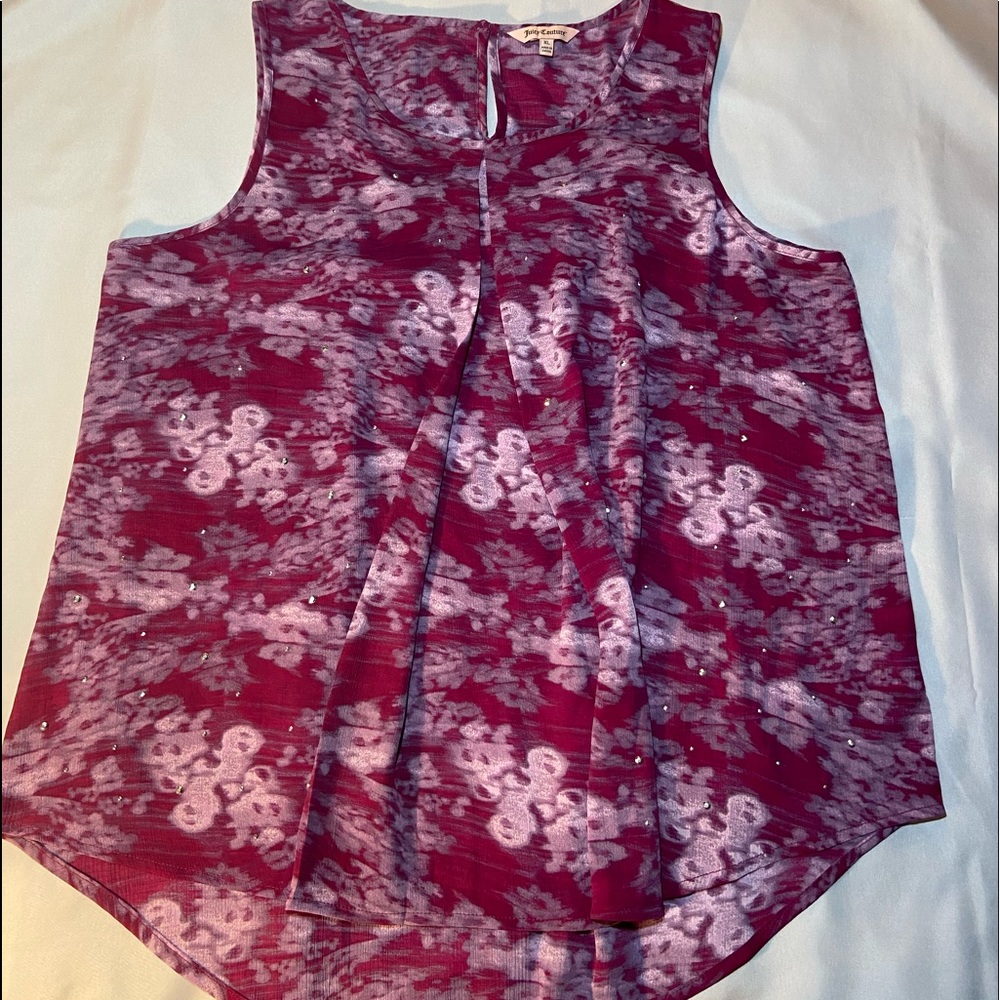 Juicy Couture women’s XL blouse, 100% polyester, Thin and breezy